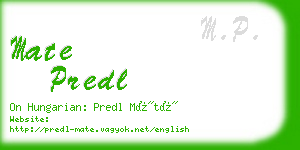 mate predl business card